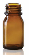 15 ml druppelfles, amber, type 3 geblazen glas
